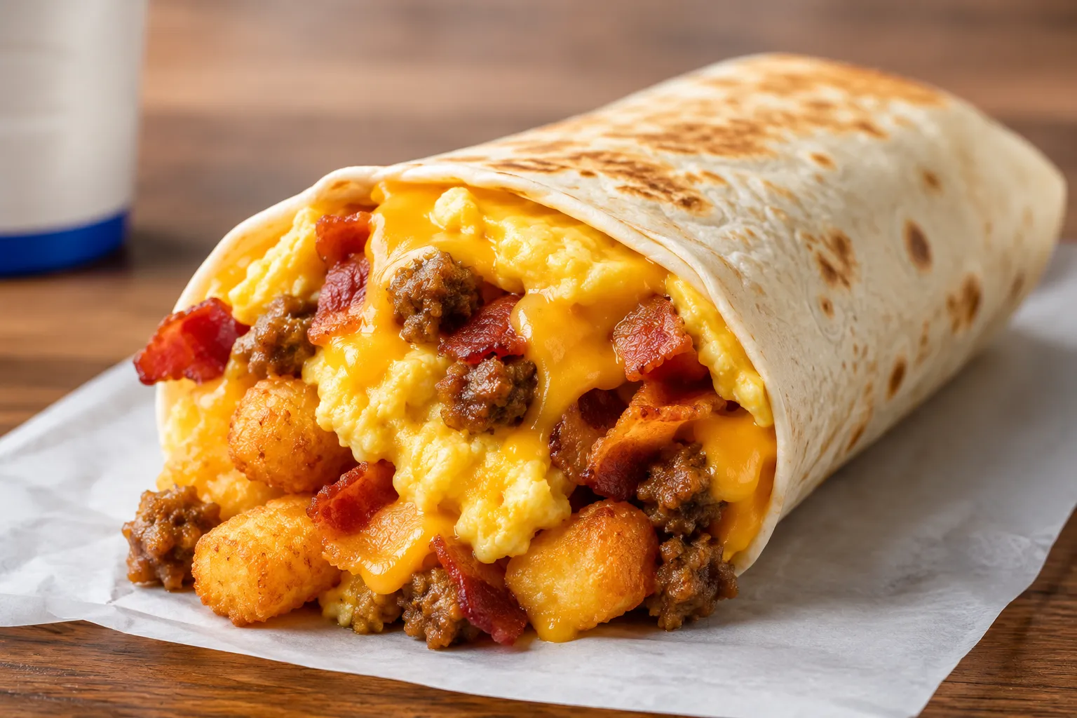 Sonic Ultimate Meat & Cheese Breakfast Burrito