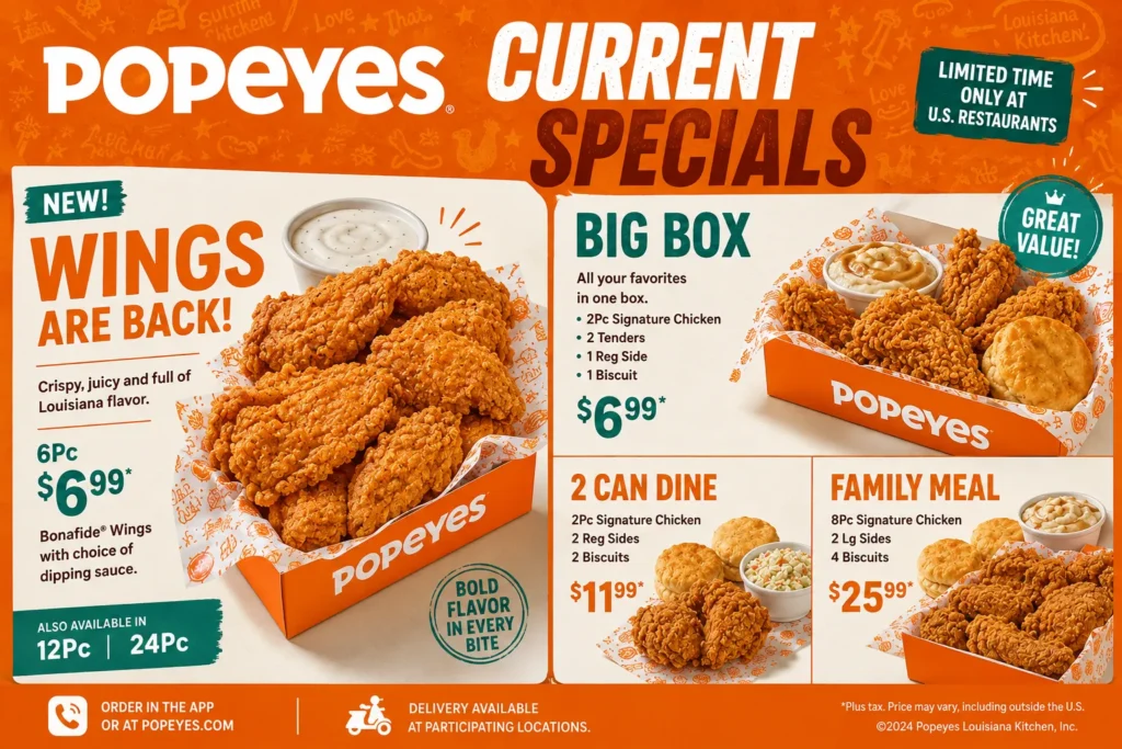 popeyes specials today