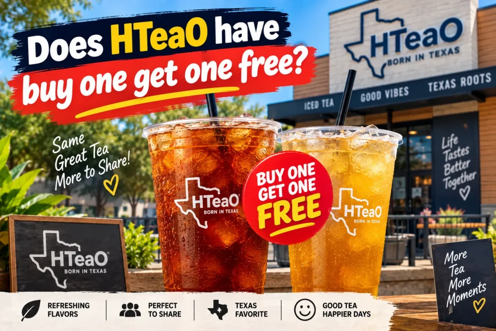 Does HTeaO have buy one get one free?